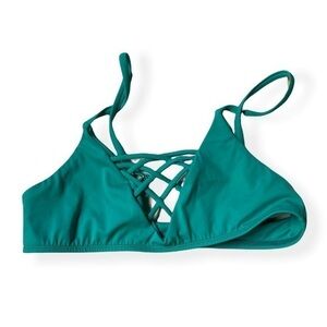 Bright Bikini 5th and Ocean Strappy TurquoiseTop | Medium